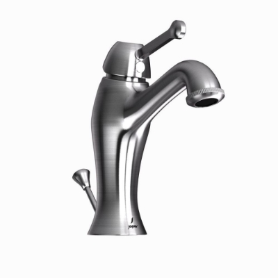 Immagine di Miscelatore monocomando per lavabo con scarico automatico - Acciaio inox