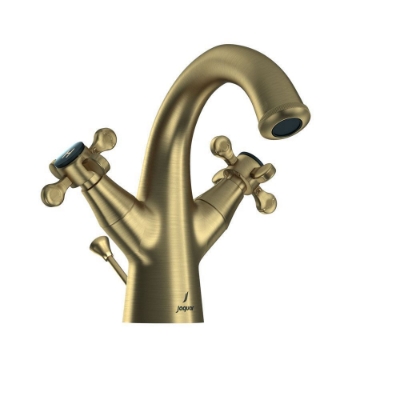 Immagine di Gruppo lavabo monoforo con scarico automatico - Bronzo antico