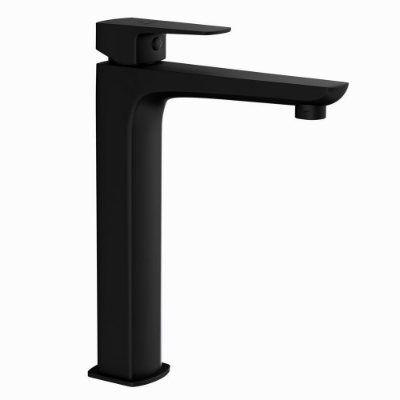 Immagine di Miscelatore monocomando per lavabo con piletta click-clack - Nero opaco