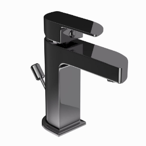 Picture of Single Lever Basin Mixer with Popup Waste - Black Chrome