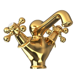 Picture of Monoblock Basin Mixer - Full Gold