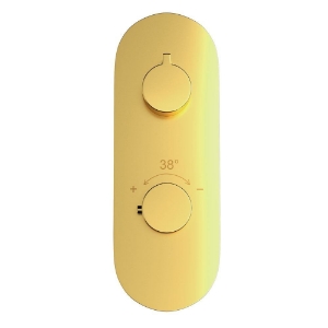 Immagine di Miscelatore doccia termostatico Aquamax - Oro lucido PVD