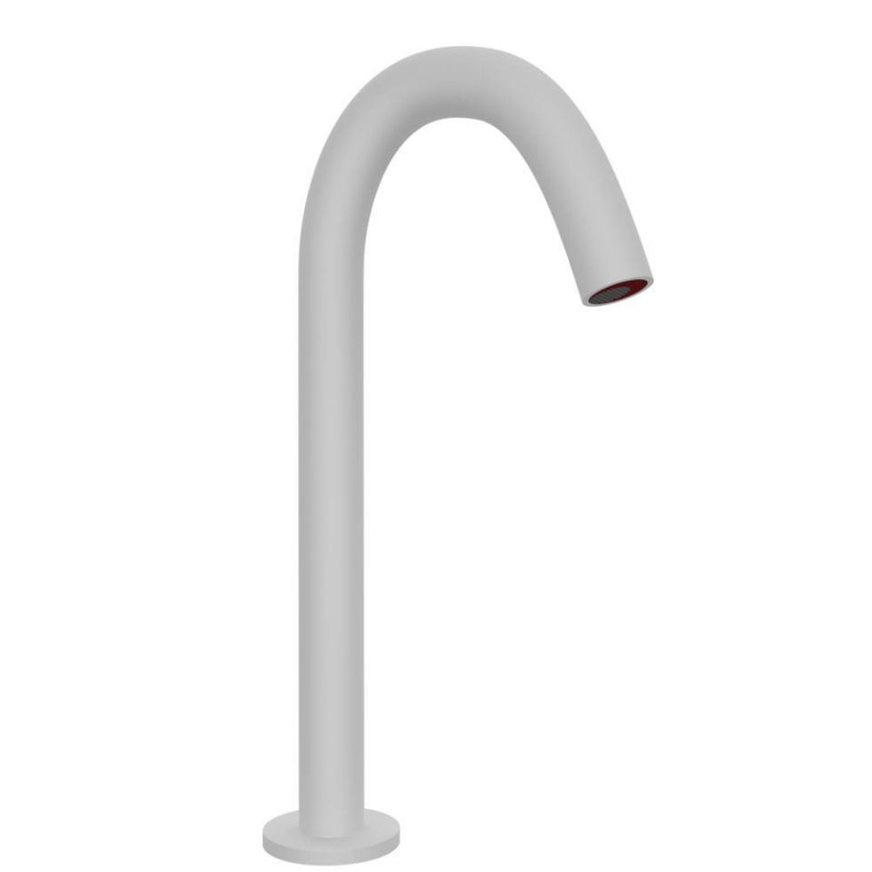 Picture of Blush High Neck Deck Mounted Sensor faucet - White Matt