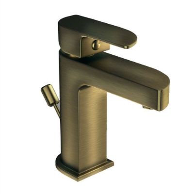 Immagine di Miscelatore monocomando per lavabo con scarico automatico - Bronzo antico