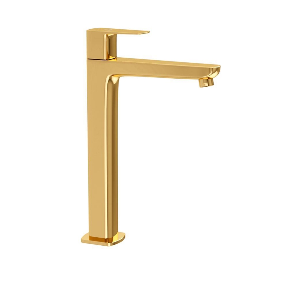 Picture of High Neck Basin Tap - Gold Bright PVD