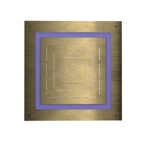 Immagine di Maze Prime Soffione doccia quadrato monofunzione - Bronzo antico