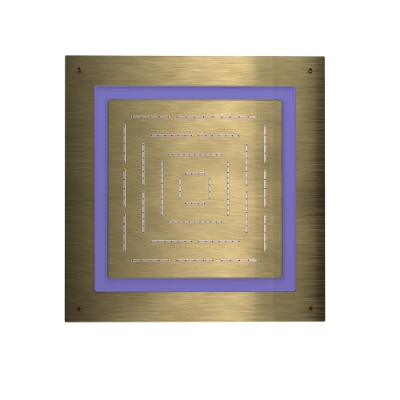 Immagine di Maze Prime Soffione doccia quadrato monofunzione - Bronzo antico