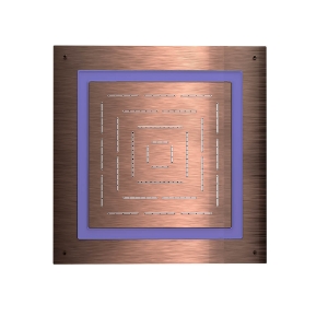 Immagine di Maze Prime Soffione doccia quadrato monofunzione - Rame antico