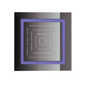 Immagine di Maze Prime Soffione doccia quadrato monofunzione - Cromo fumè