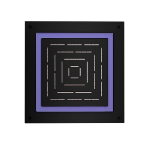 Immagine di Maze Prime Soffione doccia quadrato monofunzione - Nero opaco