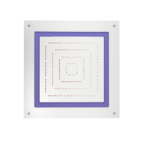 Immagine di Maze Prime Soffione doccia quadrato monofunzione - Bianco opaco