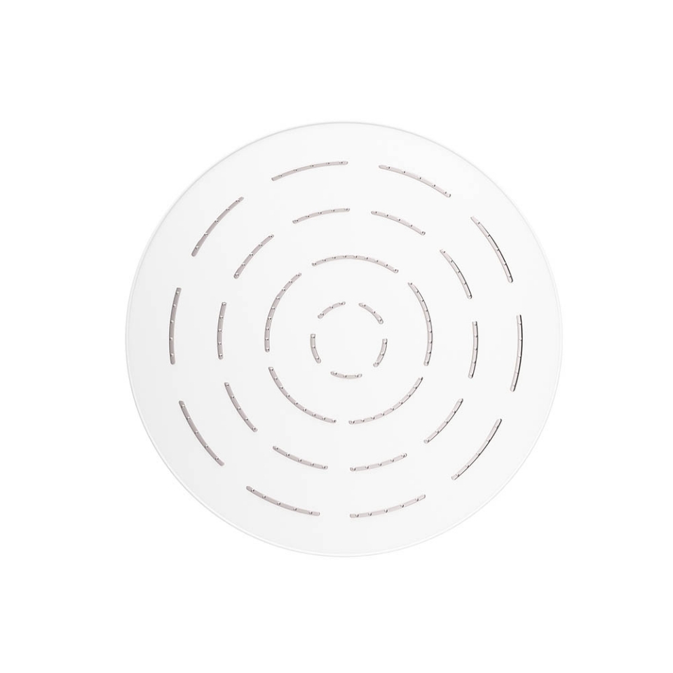 Picture of Soffione doccia monofunzione tondo Maze - Bianco opaco