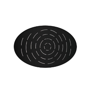 Immagine di Soffione doccia monofunzione ovale Maze - Nero opaco