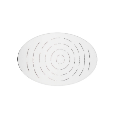Immagine di Soffione doccia monofunzione ovale Maze - Bianco opaco