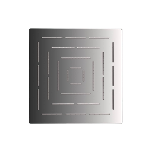 Immagine di Soffione doccia monofunzione quadrato Maze - Cromo nero
