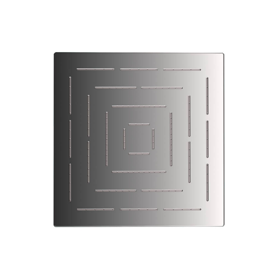 Picture of Soffione doccia monofunzione quadrato Maze - Cromo nero