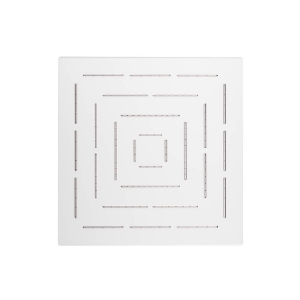 Immagine di Soffione doccia monofunzione quadrato Maze - Bianco opaco