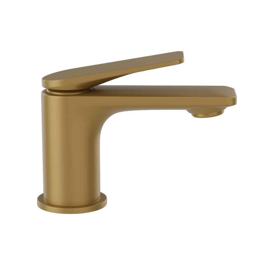 Picture of Miscelatore monocomando per lavabo - Oro opaco PVD