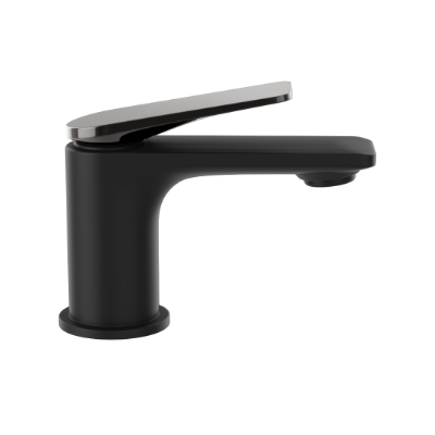 Picture of Single Lever Basin Mixer - Lever: Black Chrome | Body: Black Matt