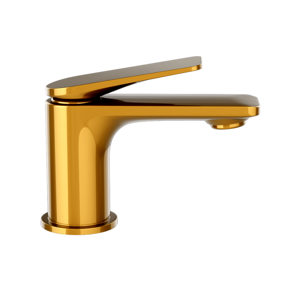 Picture of Miscelatore monocomando per lavabo - Oro lucido PVD