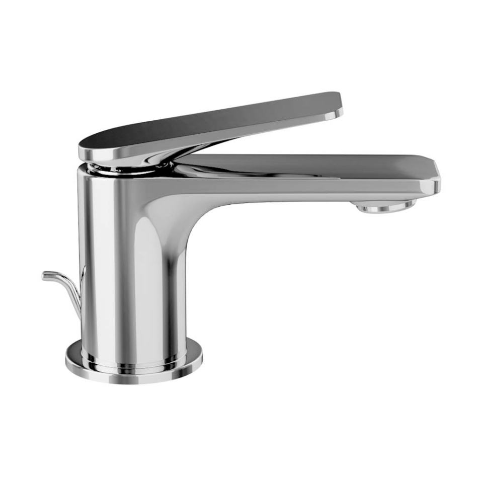 Picture of Miscelatore monocomando per lavabo con scarico automatico - cromo