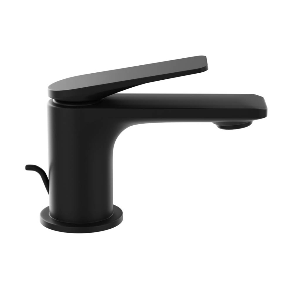 Picture of Miscelatore monocomando per lavabo con scarico automatico - Nero opaco