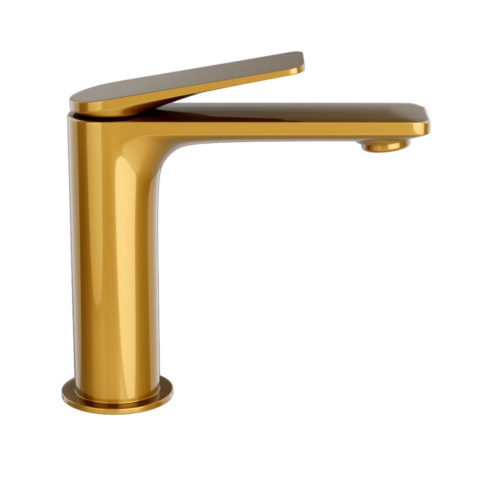 Picture of Miscelatore monocomando per lavabo - Oro lucido PVD