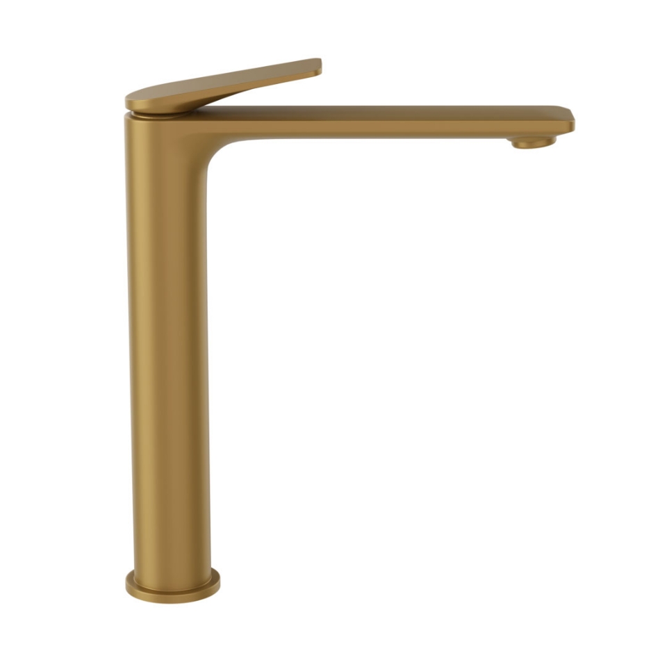 Picture of Miscelatore monocomando alto per lavabo - Oro opaco PVD