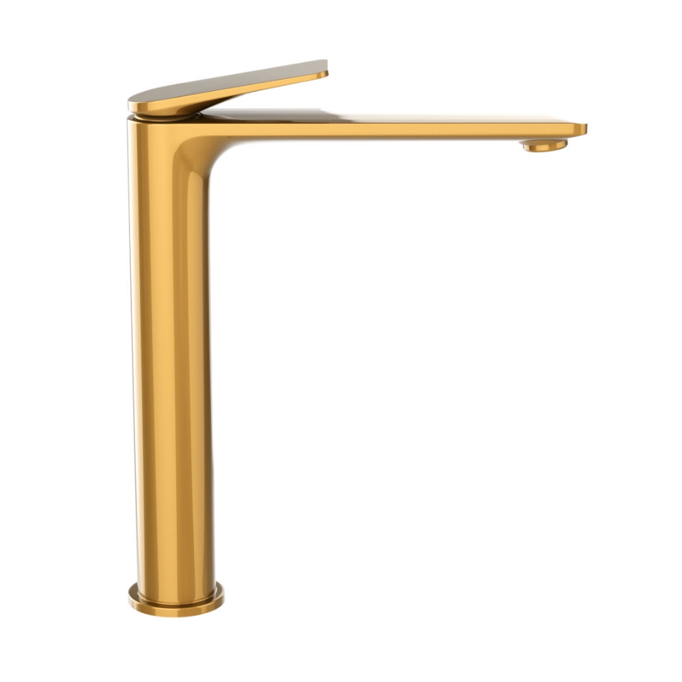 Picture of Miscelatore monocomando alto per lavabo - Oro lucido PVD