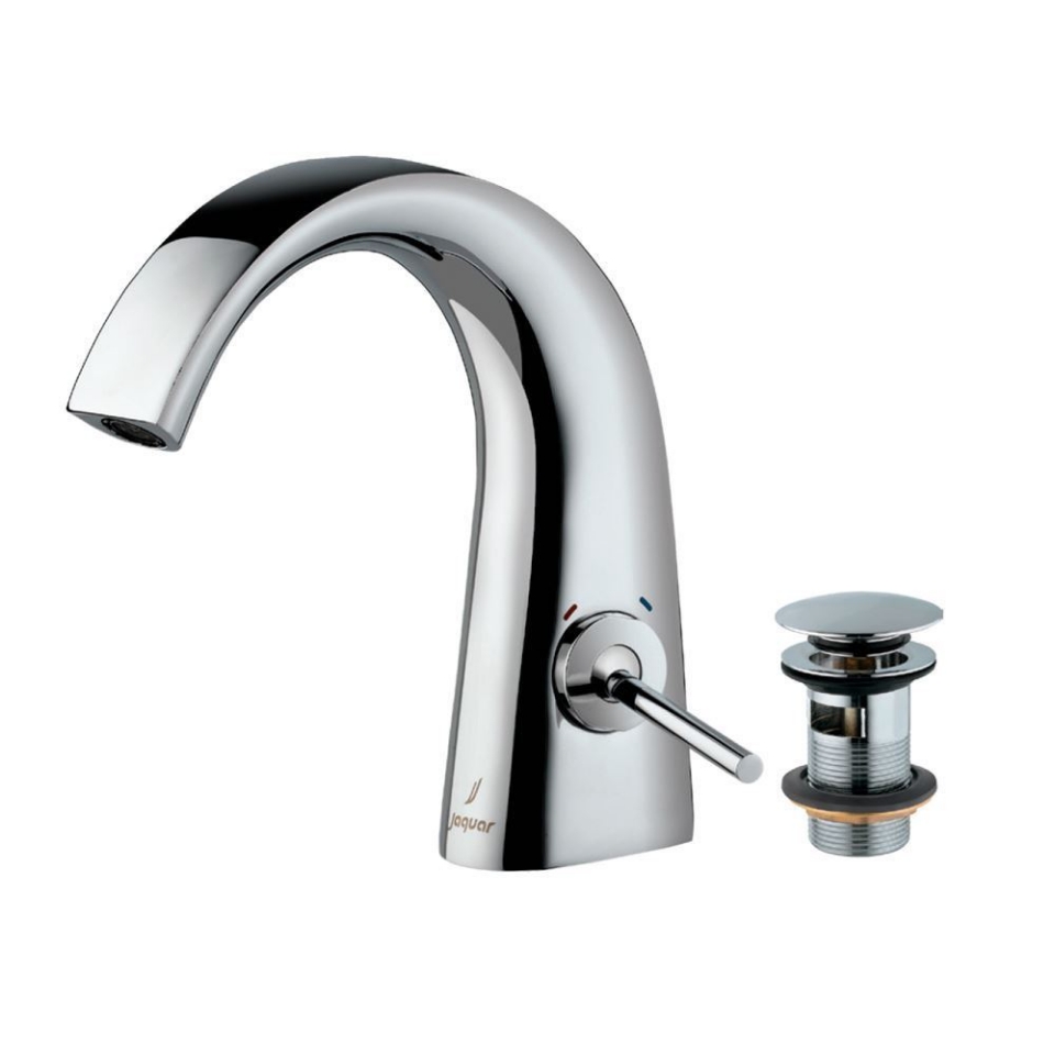 Picture of Miscelatore monoforo per lavabo con piletta click-clack - cromo