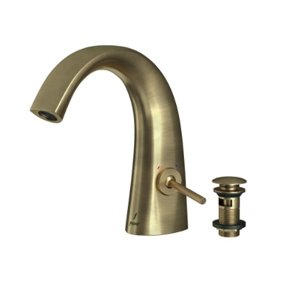 Immagine di Miscelatore monoforo per lavabo con piletta click-clack - Bronzo antico