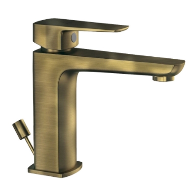 Immagine di Miscelatore monocomando per lavabo con piletta click-clack - Bronzo antico