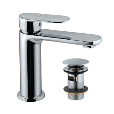 Immagine di Miscelatore monocomando per lavabo con piletta click-clack - cromo