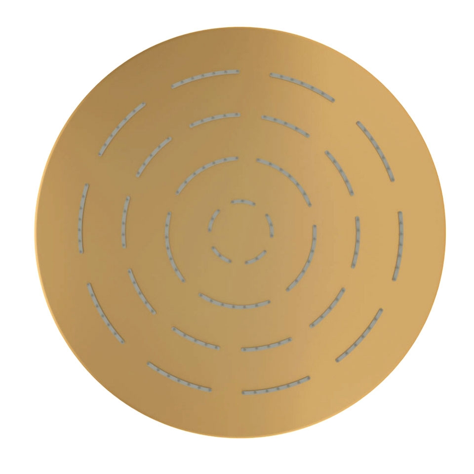 Picture of Soffione doccia monofunzione tondo Maze - Oro opaco PVD