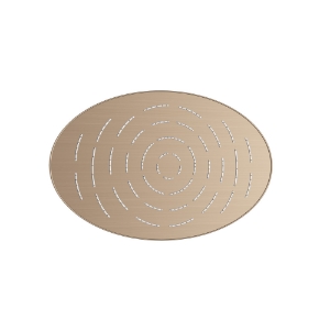 Immagine di Soffione doccia monofunzione ovale Maze - Polvere oro