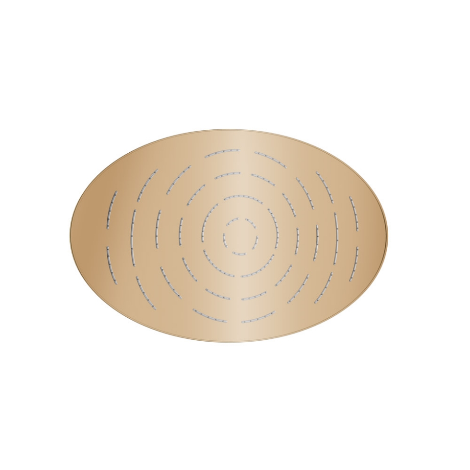 Picture of Soffione doccia monofunzione ovale Maze - Oro