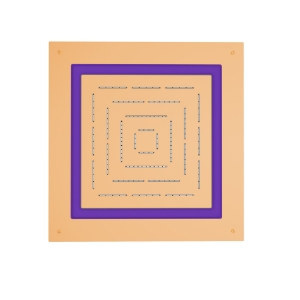Immagine di Maze Prime Soffione doccia quadrato monofunzione - Oro lucido