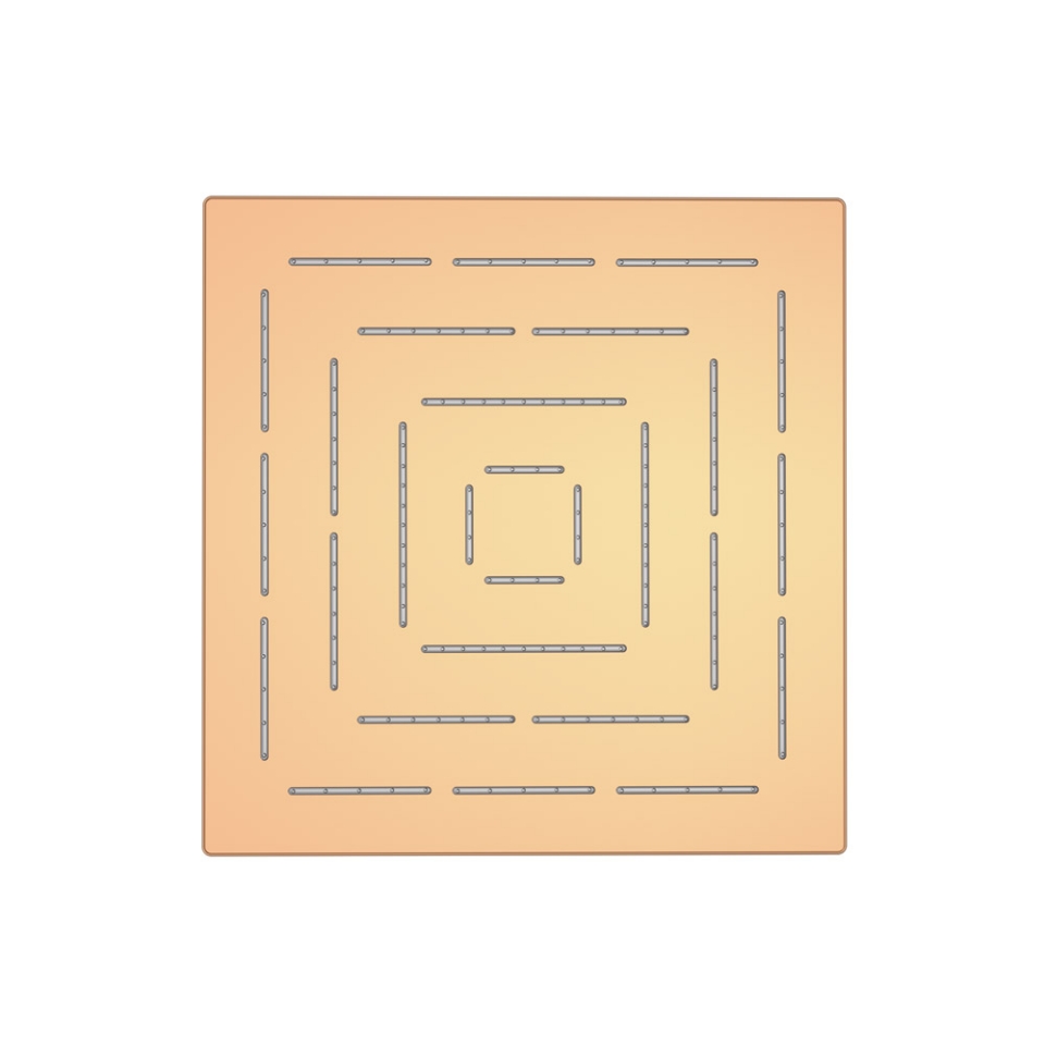 Picture of Soffione doccia monofunzione quadrato Maze - Oro