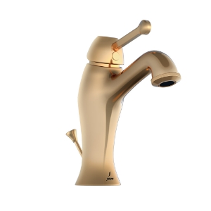 Immagine di Miscelatore monocomando per lavabo con scarico automatico - Oro