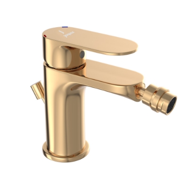 Immagine di Miscelatore monocomando per bidet con scarico automatico - Oro