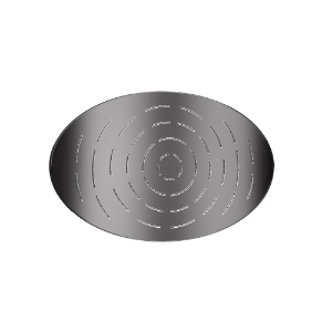 Immagine di Soffione doccia monofunzione ovale Maze - Cromo nero