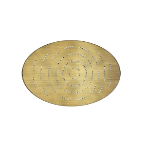 Immagine di Soffione doccia monofunzione ovale Maze - Bronzo antico