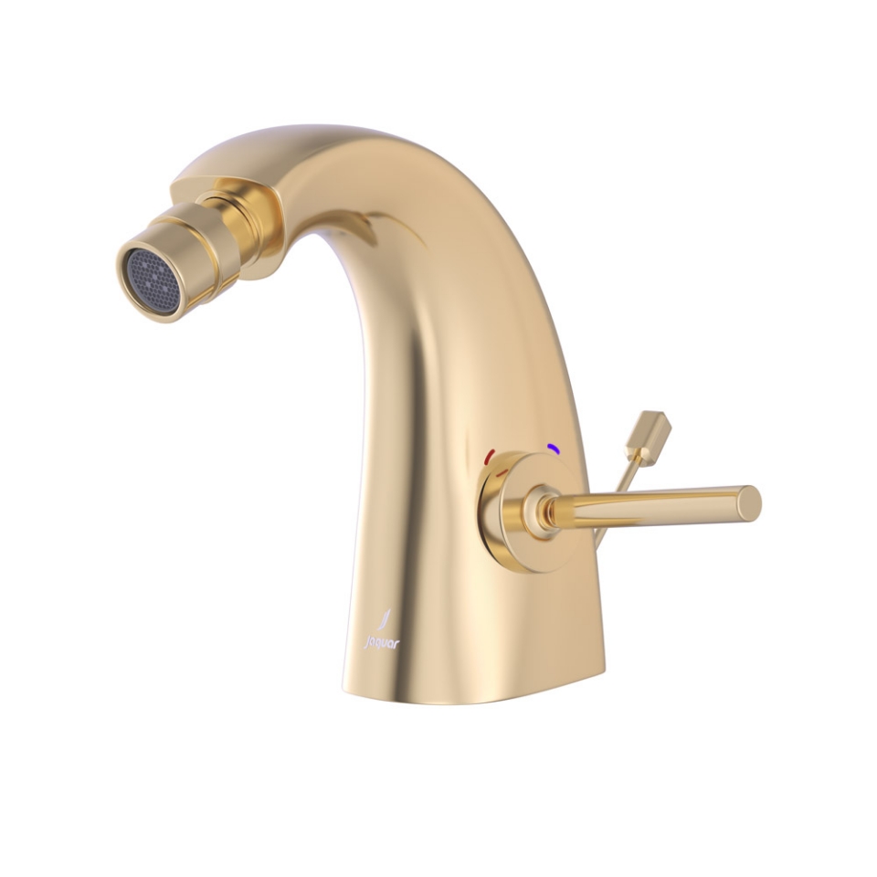 Picture of Miscelatore monoforo per bidet con scarico automatico - Oro