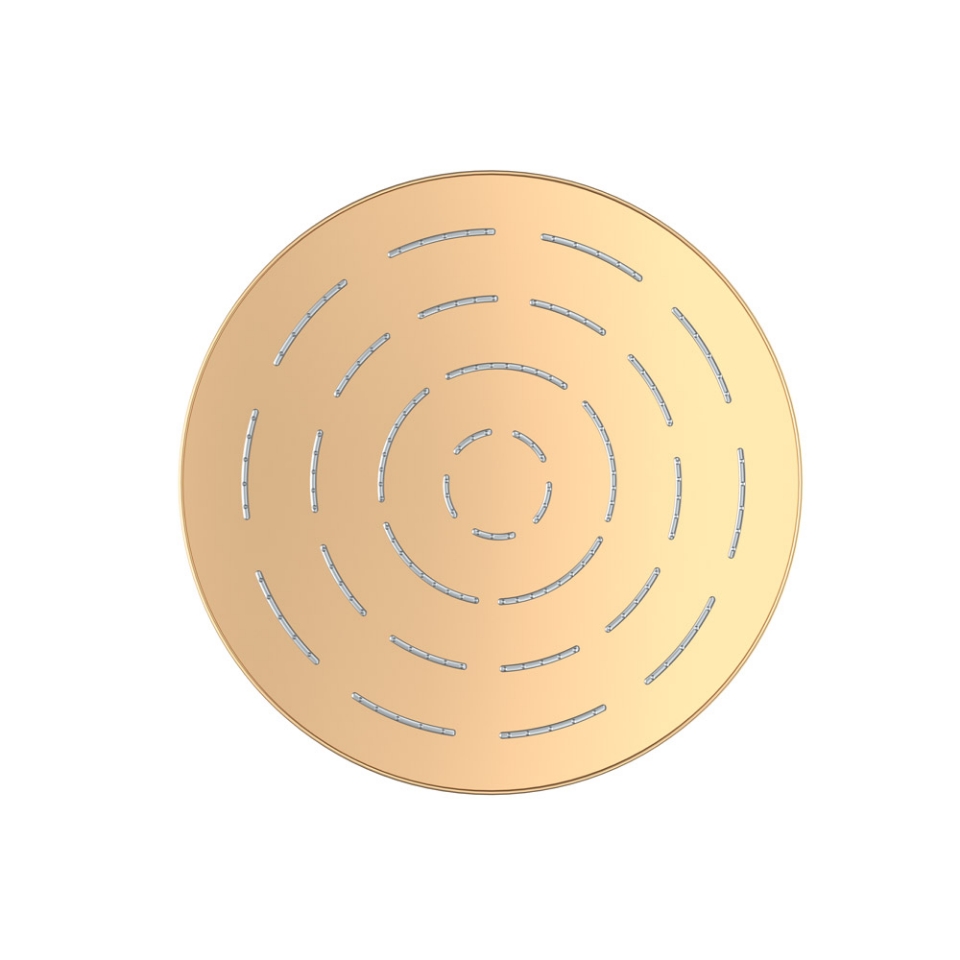 Picture of Soffione doccia monofunzione tondo Maze - Oro