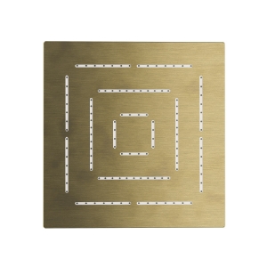 Immagine di Soffione doccia monofunzione quadrato Maze - Bronzo antico
