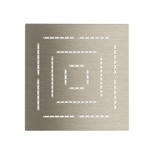 Immagine di Soffione doccia monofunzione quadrato Maze - Acciaio inox