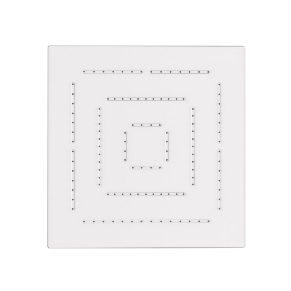 Picture of Soffione doccia monofunzione quadrato Maze - Bianco opaco