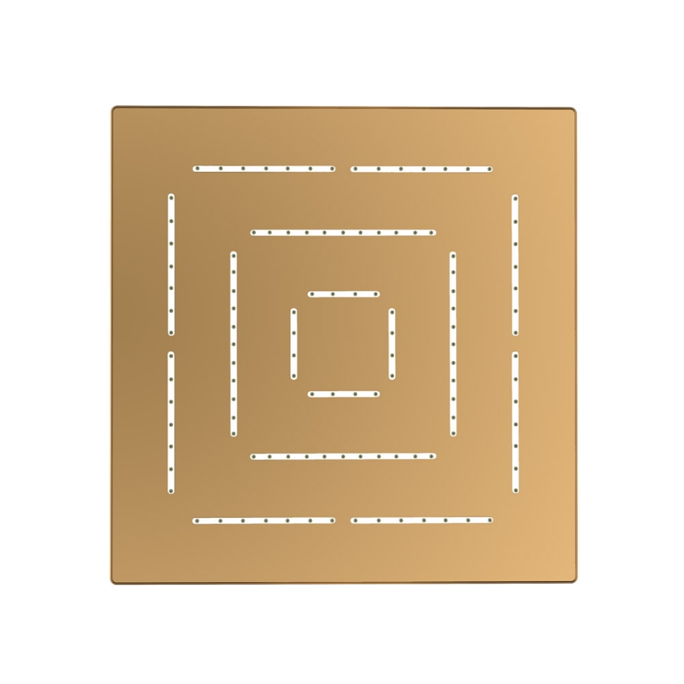 Picture of Soffione doccia monofunzione quadrato Maze - Oro opaco PVD