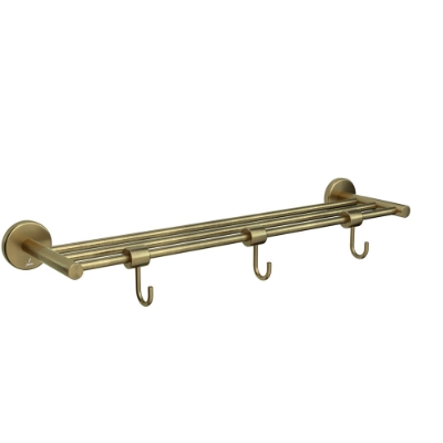 Immagine di Rack porta asciugamani L 600 mm - Bronzo antico