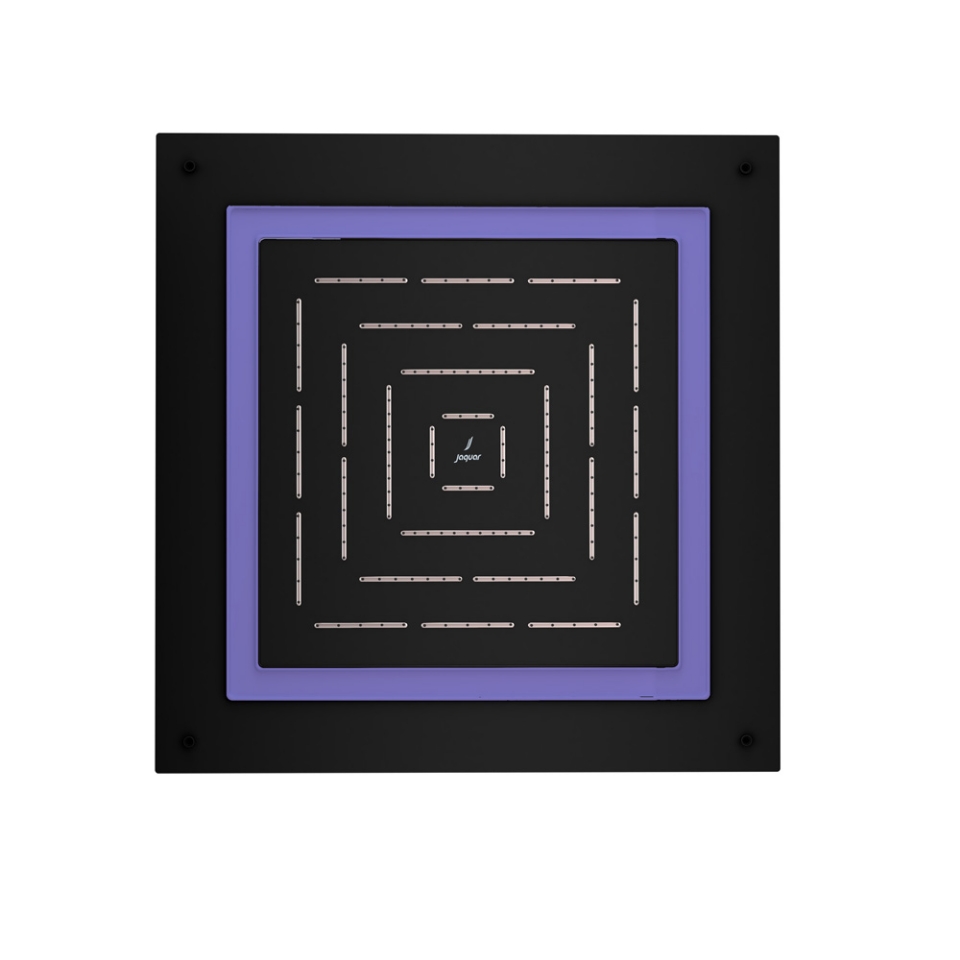 Picture of Maze Prime Soffione doccia quadrato monofunzione - Nero opaco